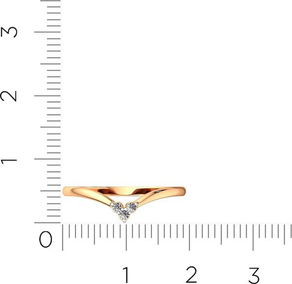 Изображение товара Кольцо из розового золота ZORKA 2101126.14K.R (р.15.5, с фианитами)