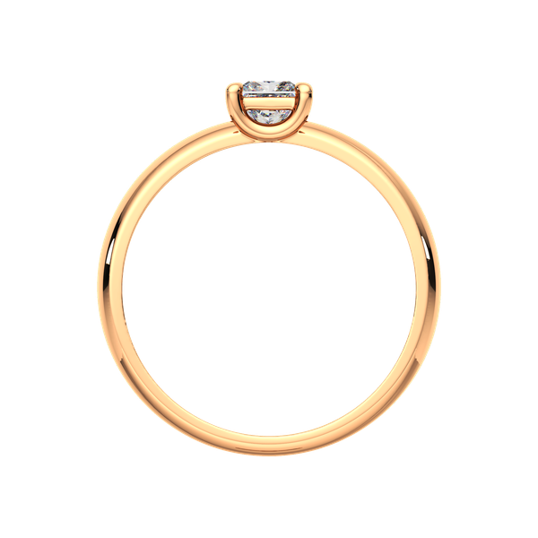 Изображение товара Кольцо помолвочное из розового золота ZORKA 2101771.14K.R.ZZ (р.18, с фианитами)