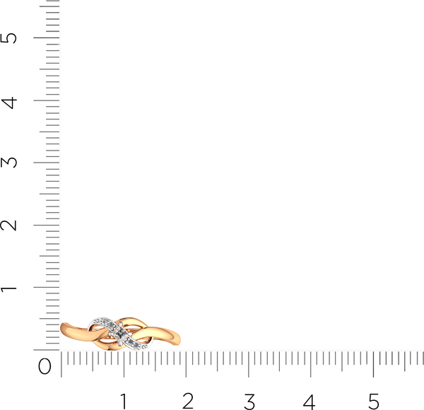 Изображение товара Кольцо из розового золота ZORKA 210942.14K.R.ZZ (р.16.5, с фианитами)