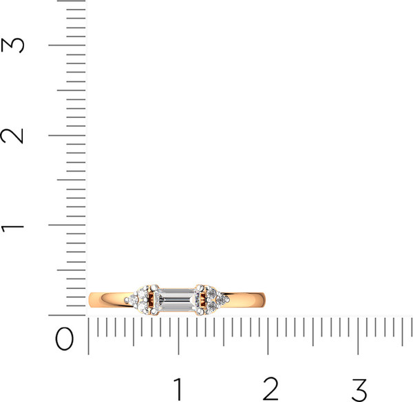Изображение товара Кольцо из розового золота ZORKA 210956.14K.R.ZZ (р.17.5, с фианитами)