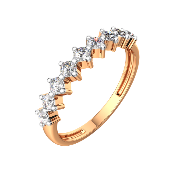 Изображение товара Кольцо из розового золота ZORKA 2101279.14K.R.ZZ (р.16.5, с фианитами)