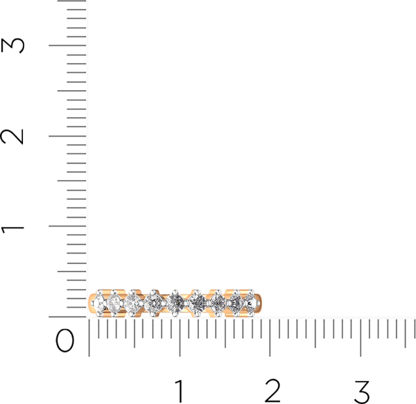 Изображение товара Кольцо из розового золота ZORKA 2101279.14K.R.ZZ (р.16.5, с фианитами)