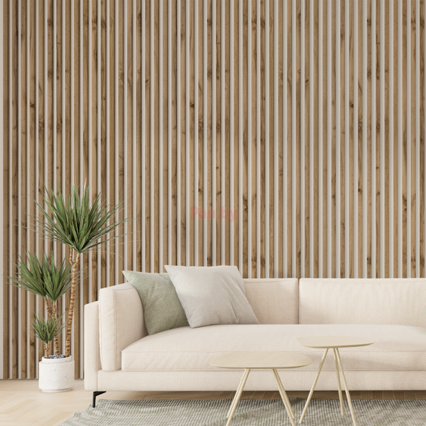 Изображение товара Рейка интерьерная STELLA МДФ Модель 12 Standart Light Пекан (2800х27х12)