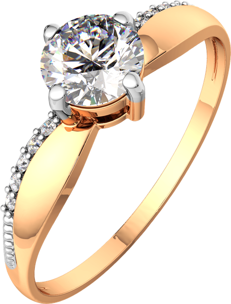 Изображение товара Кольцо из розового золота ZORKA 210516 (р.18, с фианитами)