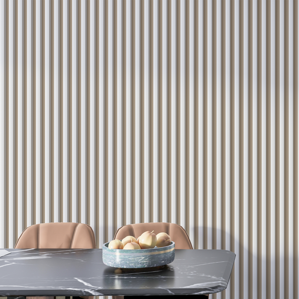 Изображение товара Рейка интерьерная STELLA МДФ Модель 12 Standart Белый (2800х27х12)