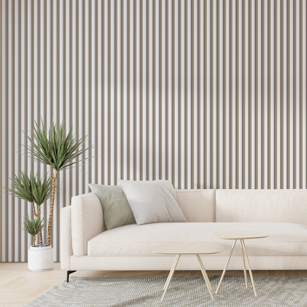 Изображение товара Рейка интерьерная STELLA МДФ Модель 12 Standart Белый (2800х27х12)