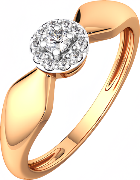 Изображение товара Кольцо из розового золота ZORKA 2101550.14K.R.ZZ (р.17.5, с фианитами)
