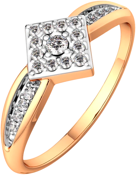 Изображение товара Кольцо из розового золота ZORKA 2101586.14K.R (р.16.5, с фианитами)