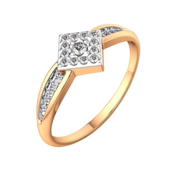 Изображение товара Кольцо из розового золота ZORKA 2101586.14K.R (р.16.5, с фианитами)