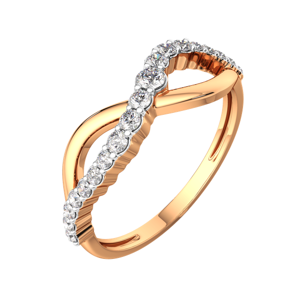 Изображение товара Кольцо из розового золота ZORKA 2101659.14K.R.ZZ (р.17.5, с фианитами)