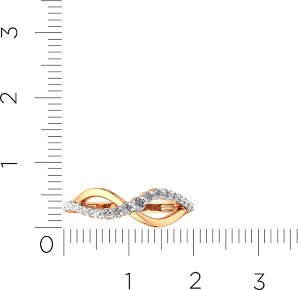 Изображение товара Кольцо из розового золота ZORKA 2101659.14K.R.ZZ (р.17.5, с фианитами)