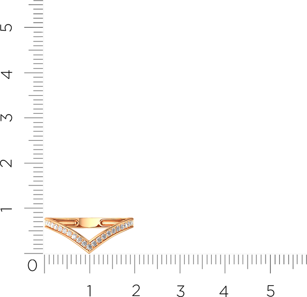 Изображение товара Кольцо из розового золота ZORKA 210489-CD (р.15, с фианитами)