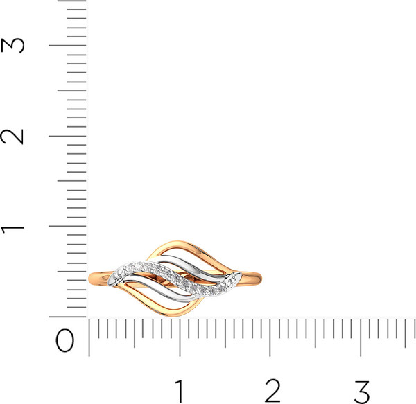 Изображение товара Кольцо из розового золота ZORKA 210616.14K.R (р.18.5, с фианитами)