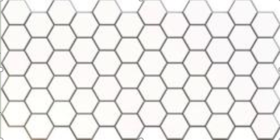 Изображение товара Панель ПВХ Регул Плитка Соты Вайт 0.3