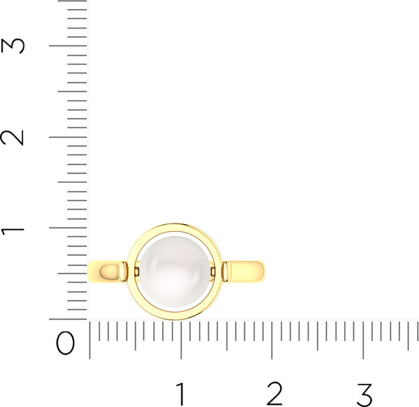 Изображение товара Кольцо из желтого золота ZORKA 210666.14K.Y.SP (р.18.5, с жемчугом)