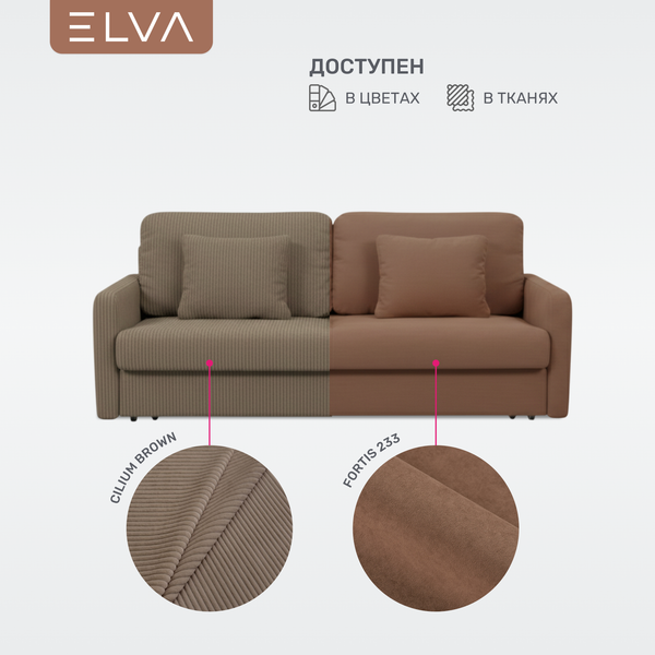 Изображение товара Диван ELVA Мирт (Cilium Brown)