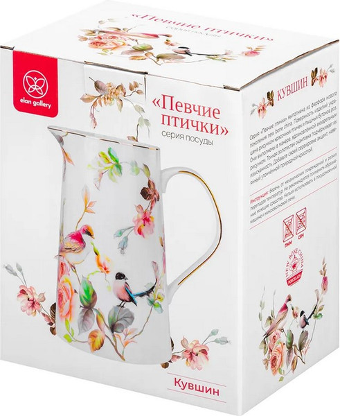 Изображение товара Кувшин Elan Gallery Певчие птички New Bone China / 730887