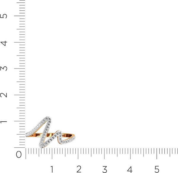 Изображение товара Кольцо из розового золота ZORKA 2101212.14K.R (р.15.5, с фианитами)