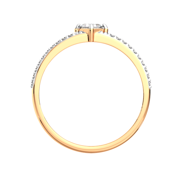 Изображение товара Кольцо из розового золота ZORKA 210844.14K.R (р.17.5, с фианитами)