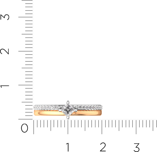 Изображение товара Кольцо из розового золота ZORKA 210844.14K.R (р.17.5, с фианитами)