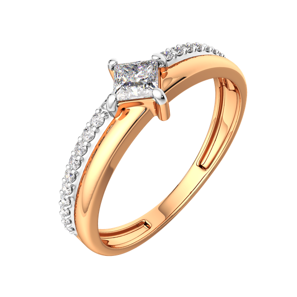 Изображение товара Кольцо из розового золота ZORKA 210844.14K.R (р.17.5, с фианитами)