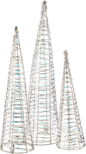 Изображение товара Набор светодиодных фигур 3D Ausini Статуэтка елка / V5127