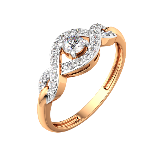 Изображение товара Кольцо из розового золота ZORKA 210877.14K.R (р.17.5, с фианитами)