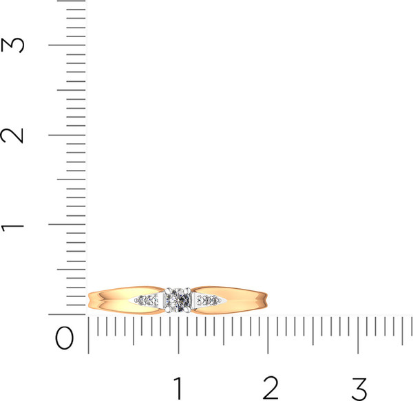 Изображение товара Кольцо из розового золота ZORKA 210899.14K.R (р.16.5, с фианитами)