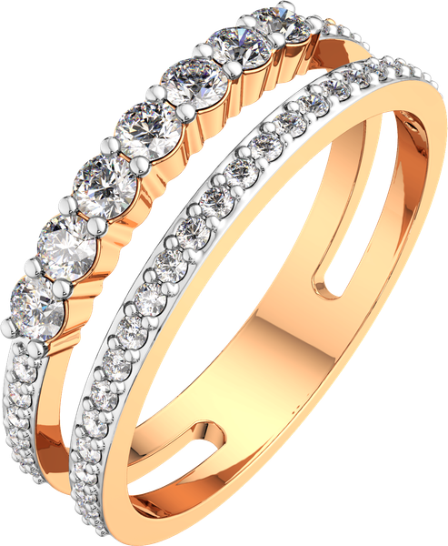 Изображение товара Кольцо из розового золота ZORKA 210901.14K.R.ZZ (р.17.5, с фианитами)