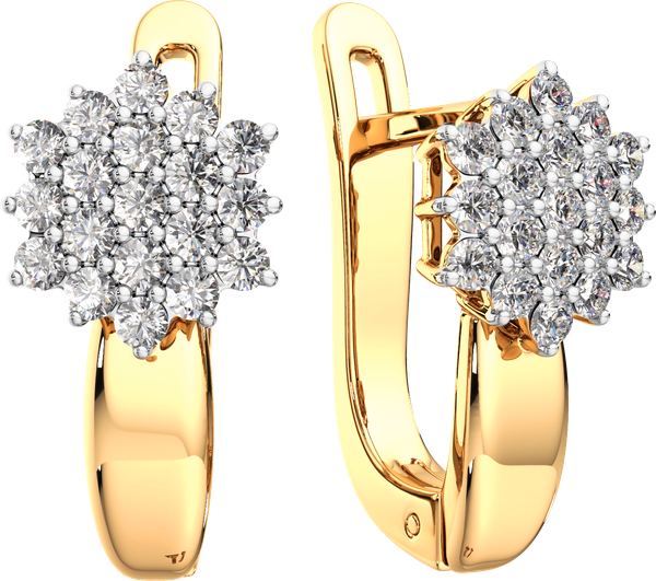 Изображение товара Серьги из желтого золота ZORKA 3101352.14K.Y (с фианитами)