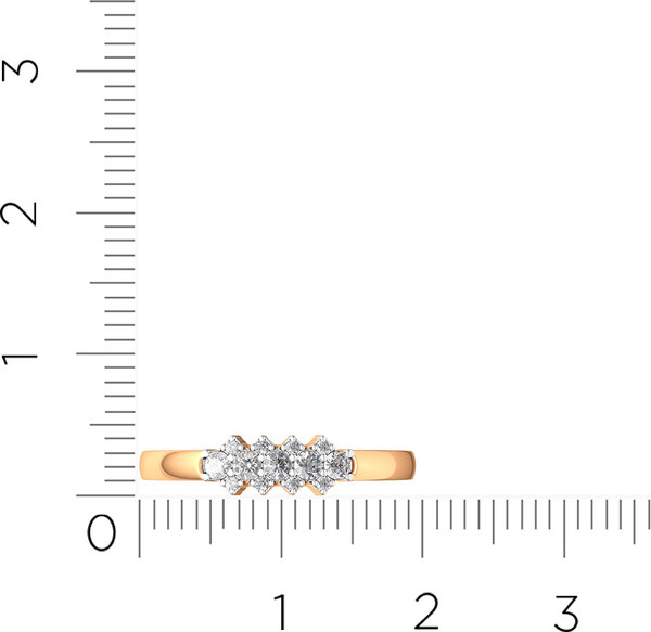 Изображение товара Кольцо из розового золота ZORKA 210914.14K.R.ZZ (р.18, с фианитами)