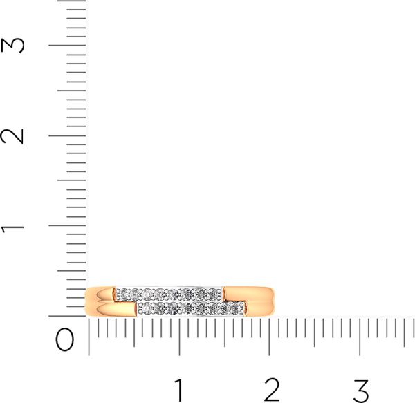 Изображение товара Кольцо из розового золота ZORKA 210909.14K.R.ZZ (р.17, с фианитами)