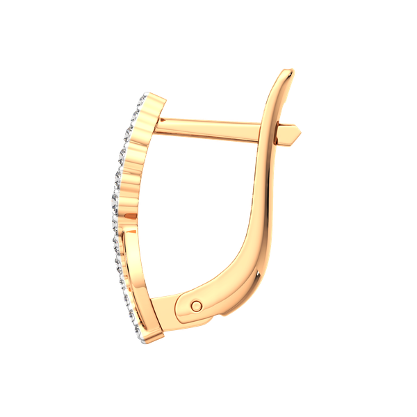 Изображение товара Серьги из розового золота ZORKA 3101659.14K.R.ZZ (с фианитами)