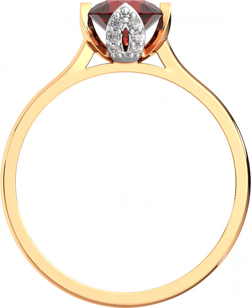 Изображение товара Кольцо из розового золота ZORKA 2S50193.14K.R (р.17.5, с гранатом и фианитами)