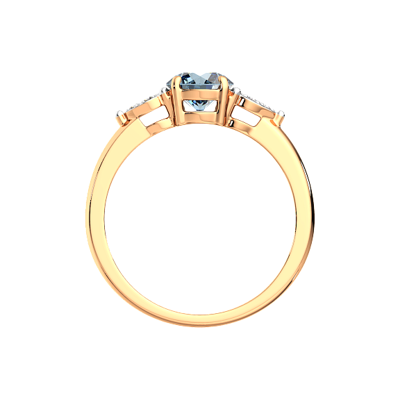 Изображение товара Кольцо из розового золота ZORKA 2S4175.14K.R.ZZ (р.18.5, с топазом и фианитами)