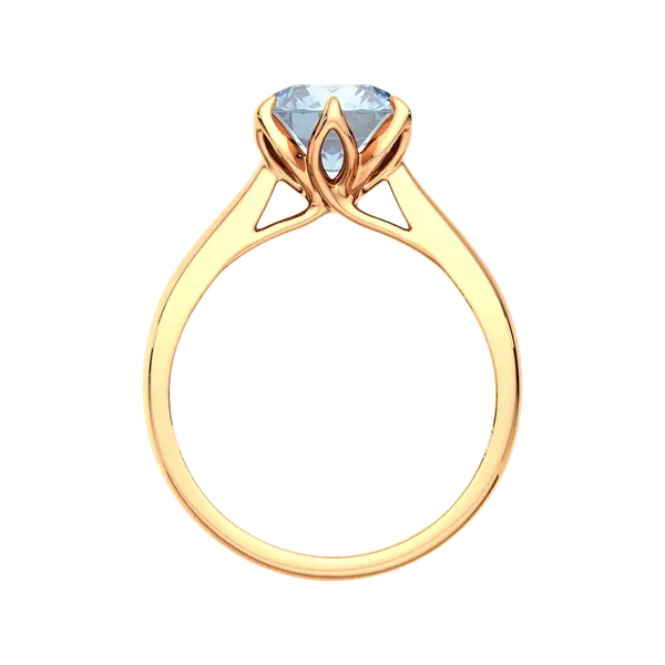 Изображение товара Кольцо помолвочное из розового золота ZORKA 2S40253.14K.R (р.18, с топазом)