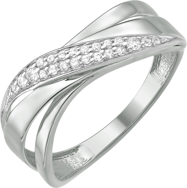 Изображение товара Кольцо из серебра 7 КАРАТ П1217-024С (р.16.5, с фианитами)