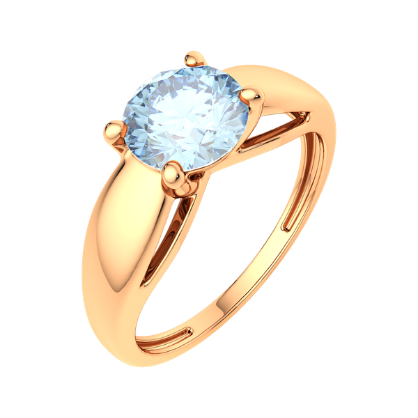 Изображение товара Кольцо помолвочное из розового золота ZORKA 2S40176.14K.R.ZZ (р.17.5, с топазом)