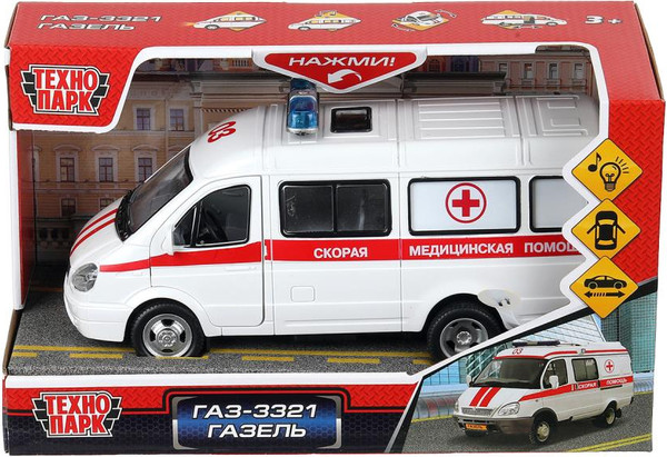 Изображение товара Автомобиль игрушечный Технопарк Газель Скорая / A071-H11021-J006