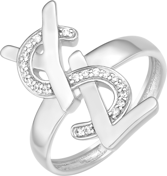 Изображение товара Кольцо из серебра 7 КАРАТ П1217-018С (р.17.5, с фианитами)