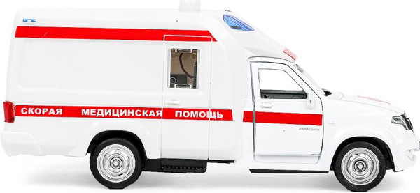 Изображение товара Автомобиль игрушечный Технопарк Уаз Профи Скорая / PROFI-14SLAMB-WH