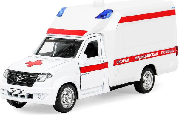 Изображение товара Автомобиль игрушечный Технопарк Уаз Профи Скорая / PROFI-14SLAMB-WH