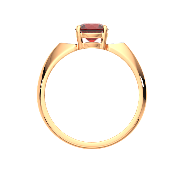 Изображение товара Кольцо из розового золота ZORKA 2S5038.14K.R.ZZ (р.18.5, с гранатом и фианитами)