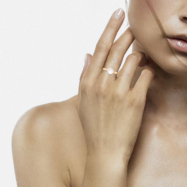 Изображение товара Кольцо из розового золота ZORKA 2101682.14K.R.ZZ (р.17, с жемчугом)