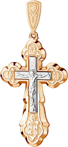 Изображение товара Крестик из красного золота 7 КАРАТ П3105-178К14