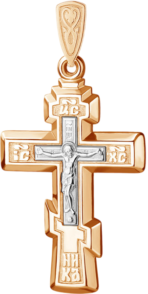 Изображение товара Крестик из красного золота 7 КАРАТ П3105-177К14