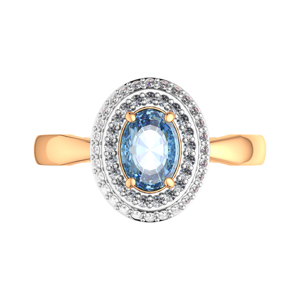 Изображение товара Кольцо из розового золота ZORKA 2S40194.14K.R.ZZ (р.18, с топазом и фианитами)