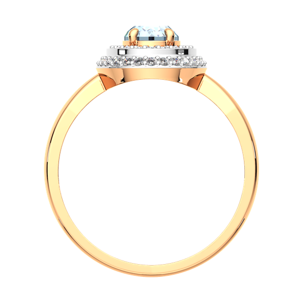 Изображение товара Кольцо из розового золота ZORKA 2S40194.14K.R.ZZ (р.18, с топазом и фианитами)