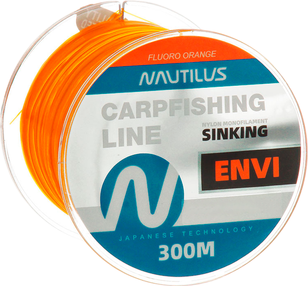 Изображение товара Леска монофильная NAUTILUS Envi Fluoro orange  0.331мм 9.5кг 300м / 06-42302440