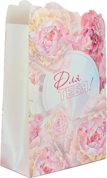 Изображение товара Пакет подарочный Чудо праздник С цветами PXLF-112923-FW
